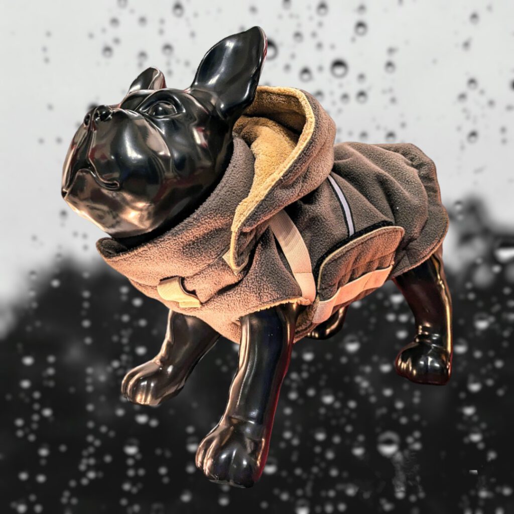 Stil4you Hundemantel Fleece, braun, Bulldogge